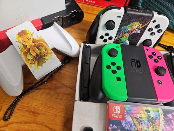 Nintendo Switch OLED Model Console White with Free MarioKart Deluxe Game Special Edition