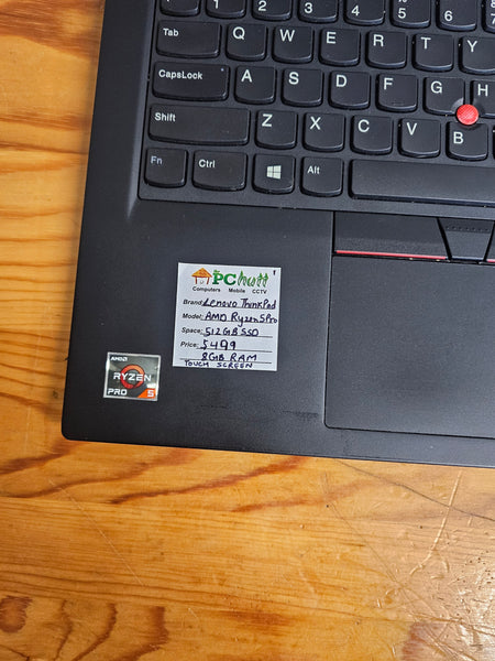 Lenovo ThinkPad 14" inch AMD Ryzen 5 Pro 512GB SSD/8GB RAM, Pre-owned Laptop