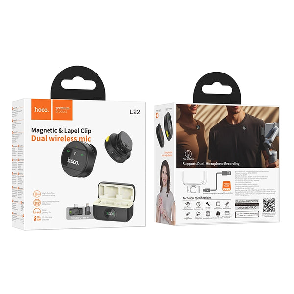 HOCO Dual Wireless Mic, Brand New