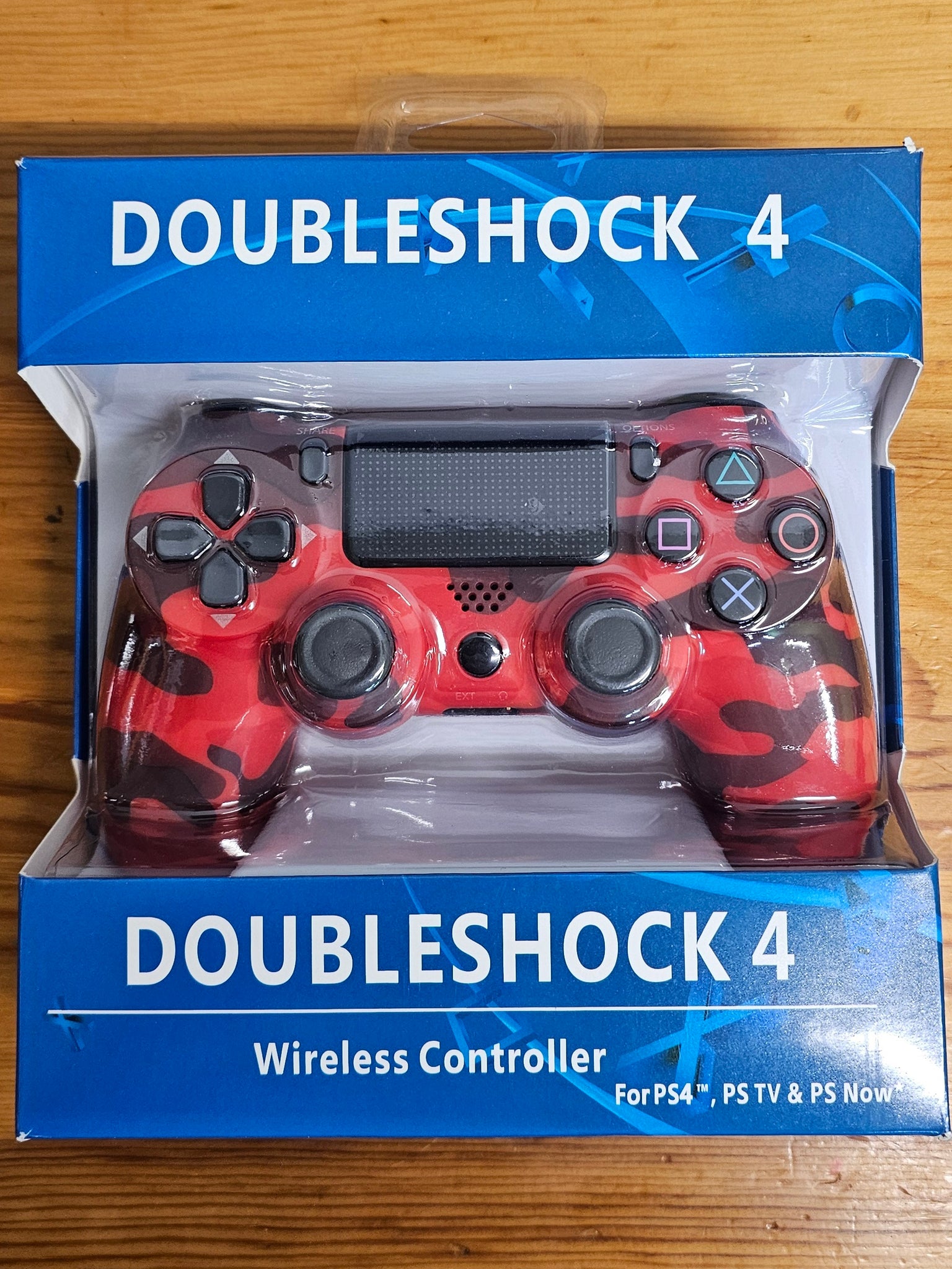 PS4 Doubleshock 4 Wireless Controller- Army Red, Brand New