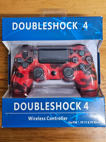 PS4 Doubleshock 4 Wireless Controller- Army Red, Brand New