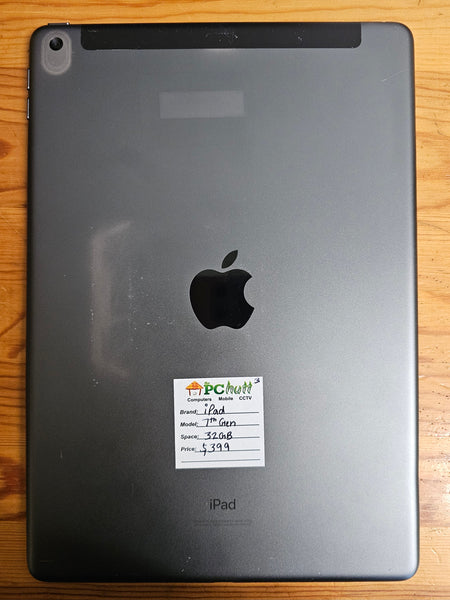 Apple iPad 7th Generation 10.2" inch Cellular+Wi-Fi 32GB, Pre-owned iPad