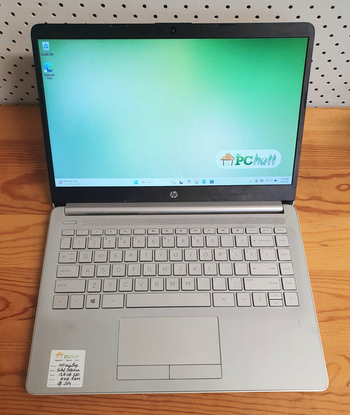 HP 14" inch Laptop Intel Celeron 128GB, Pre-owned Laptop