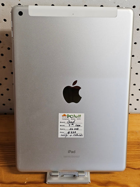Apple iPad 7th Gen 32GB Wifi + Cellular, Pre-owned
