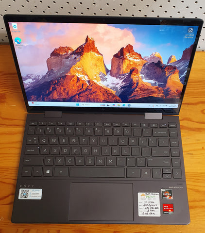 HP Envy X360 AMD Ryzen 3 Touch Screen, Pre-owned Laptop