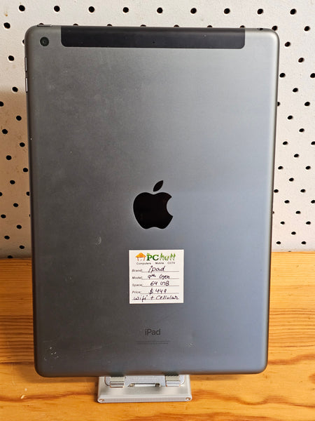 Apple iPad 9th Gen 64GB Wifi + Cellular, Pre-owned
