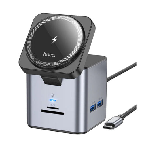 Hoco HB49 Effortless 9-in-1 Wireless Fast Charging Desktop Station, Brand New