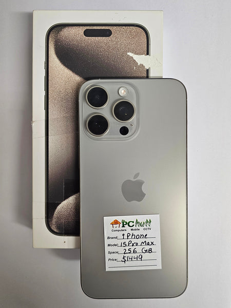 Apple iPhone 15 Pro Max 256GB, Pre-owned Phone