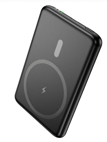 Hoco.  “J140A” PD20W Wireless Charging 5000mAh Ultra-Thin Magnetic Power Bank- Black, Brand New