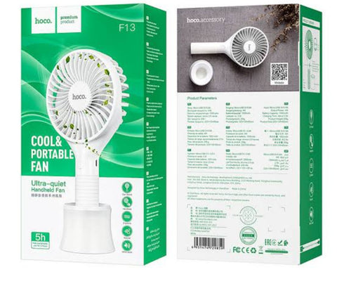 HOCO Cool & Portable Ultra quiet Portable Handheld Fan 5h