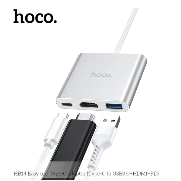 Type-C Hub to USB3.0 & HDMI & PD (HB14)