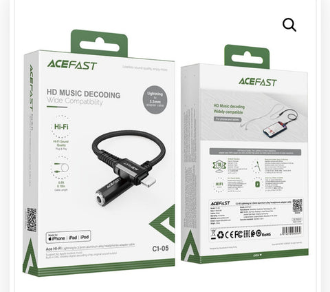 Acefast USB-C TO Aux Adapter 3.5MM adapter cable