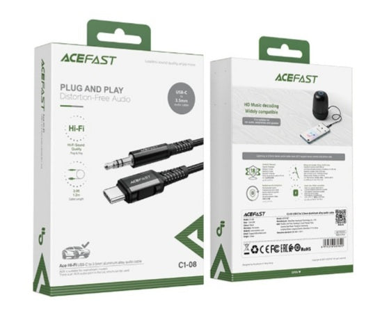 Acefast Usb-C to Aux cable 3.5 mm audio cable