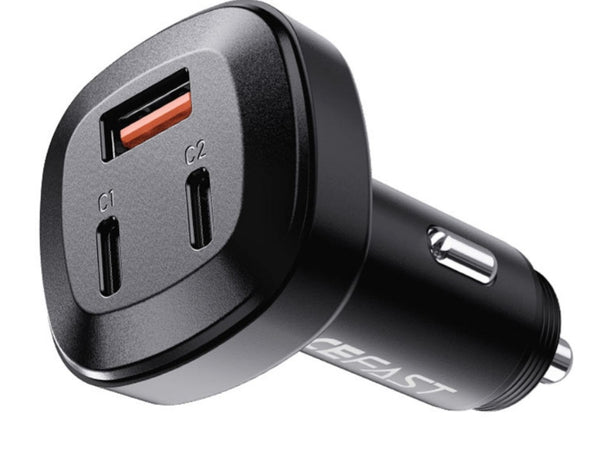 ACEFAST Three-Port Car Phone Charger 66W, Fast Charger Type C Car power adapter, Phone Charger